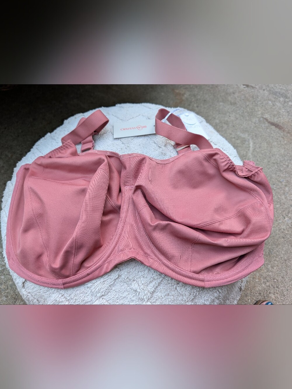Elomi Full Cup Bra Sports Bra in Dusty Rose Size 42H
